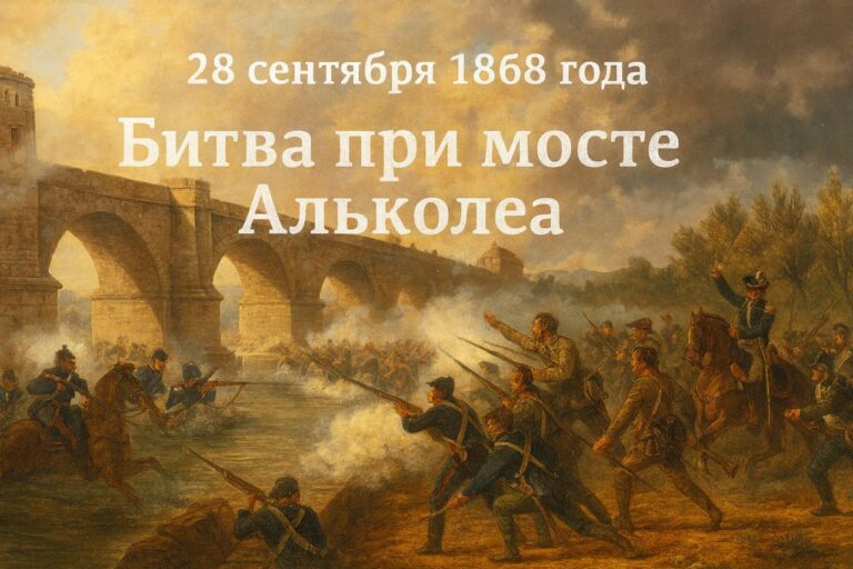 Сражение войск Изабеллы II и повстанцев у моста Альколеа в Кордове