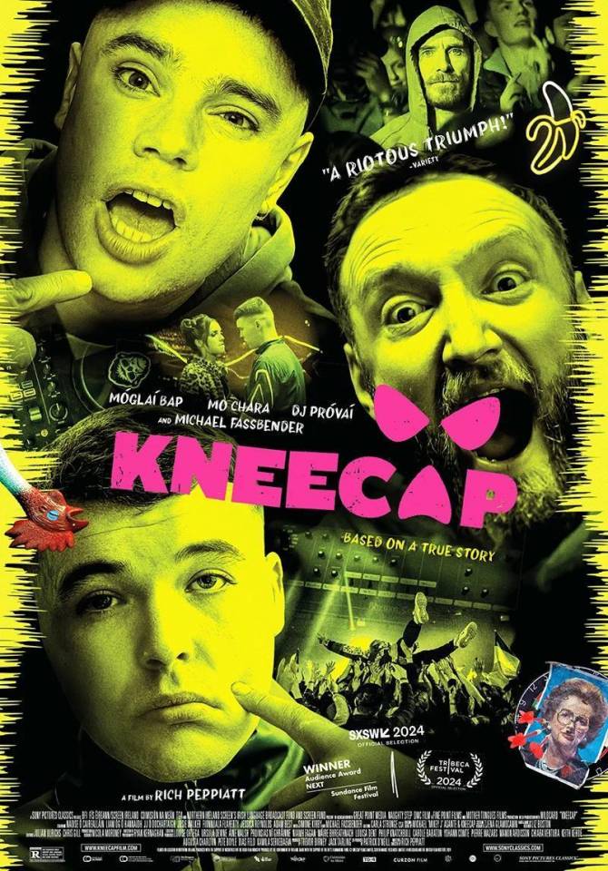 Афиша показа фильма Kneecap в киноклубе Дении