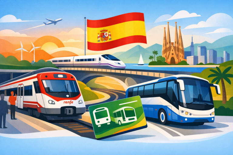 🚍 В Испании вводят единый проездной и продлевают транспортные субсидии до 2026 года Общественный транспорт Испании: поезда Renfe и междугородние автобусы
