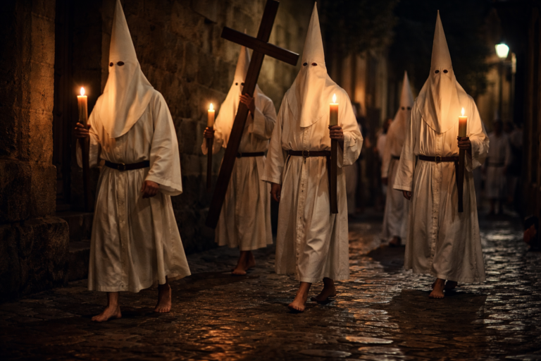 Пенитенсия (penitencia) в Semana Santa: что означает это слово и как его понимать Пенитентес (penitentes) босиком на процессии Semana Santa в Испании