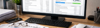 Подготовка декларации доходов в Испании: бумаги, компьютер с Renta Web Open и borrador