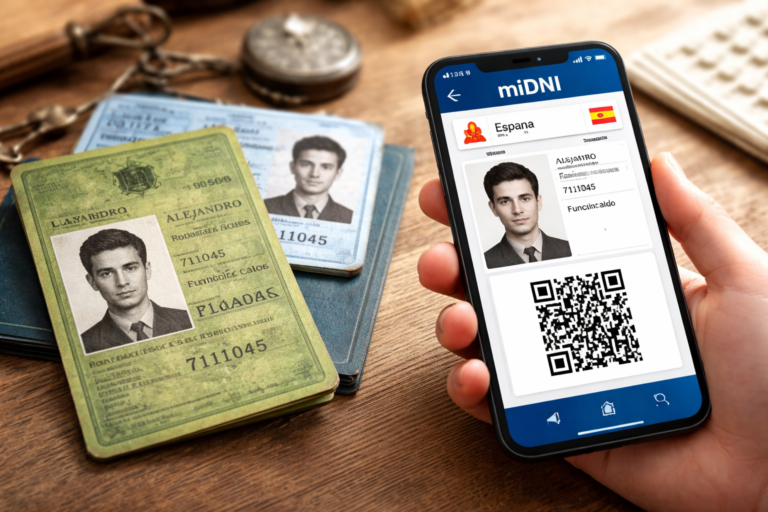 DNI в Испании: от старого удостоверения личности к цифровому документу MiDNI на смартфоне