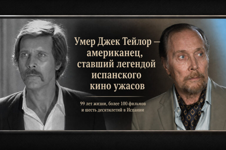 Умер Джек Тейлор — американец, ставший мадрицем Джек Тейлор в молодости и в последние годы жизни на памятном коллаже после смерти актера