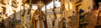 Средневековая процессия Corpus Christi в Испании — историческая реконструкция праздника