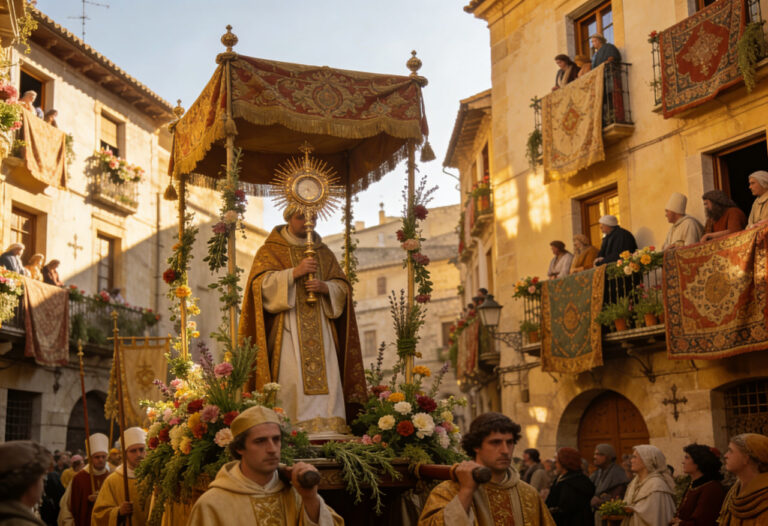 Corpus Christi: как средневековый праздник стал одной из самых красивых традиций Испании Средневековая процессия Corpus Christi в Испании — историческая реконструкция праздника