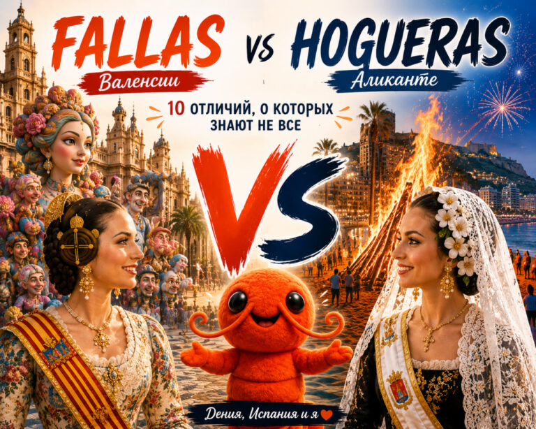 Hogueras Аликанте и Fallas Валенсии: 10 отличий, о которых знают не все Hogueras Аликанте и Fallas Валенсии: сравнение двух главных праздников огня Испании