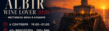 Albir Wine Lover 2026 — фестиваль вина в Альбире 4 сентября